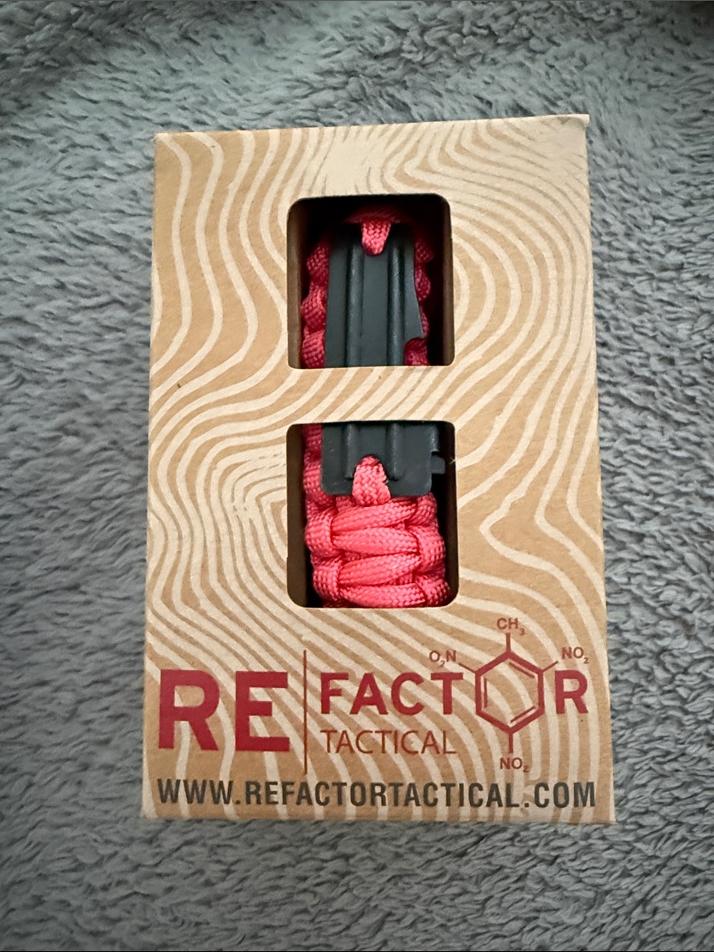 Refactor Tactical Paracord Survival Bracelet in Pink